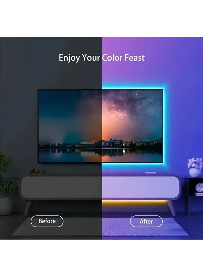 118.1inch Multifunctional Indoor Outdoor LED Light Strip RGB Remote Control - Image 4