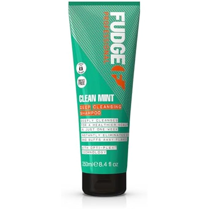 Fudge CLEAN MINT SHAMPOO, DEEP CLEANSING, CLARIFYING SHAMPOO, SCALP CARE, 5X STRONGER HAIR, 250 ML - Image 1
