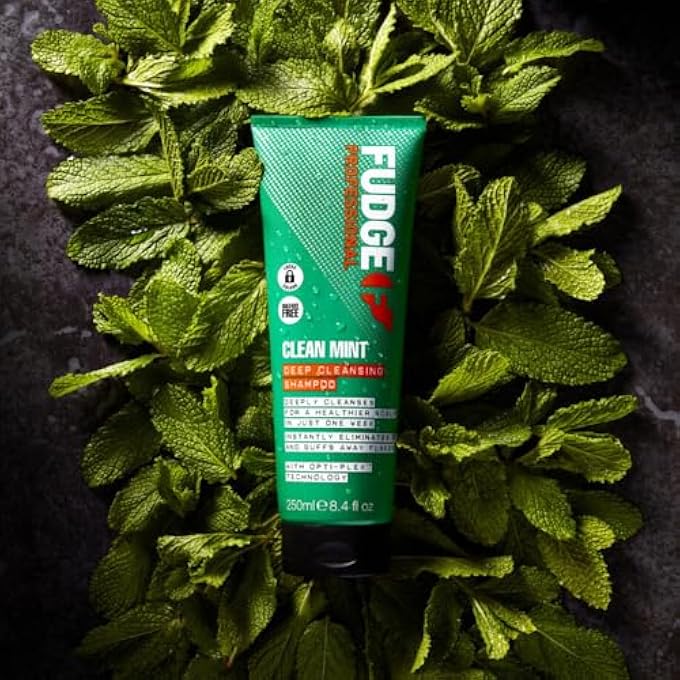 Fudge CLEAN MINT SHAMPOO, DEEP CLEANSING, CLARIFYING SHAMPOO, SCALP CARE, 5X STRONGER HAIR, 250 ML - Image 2