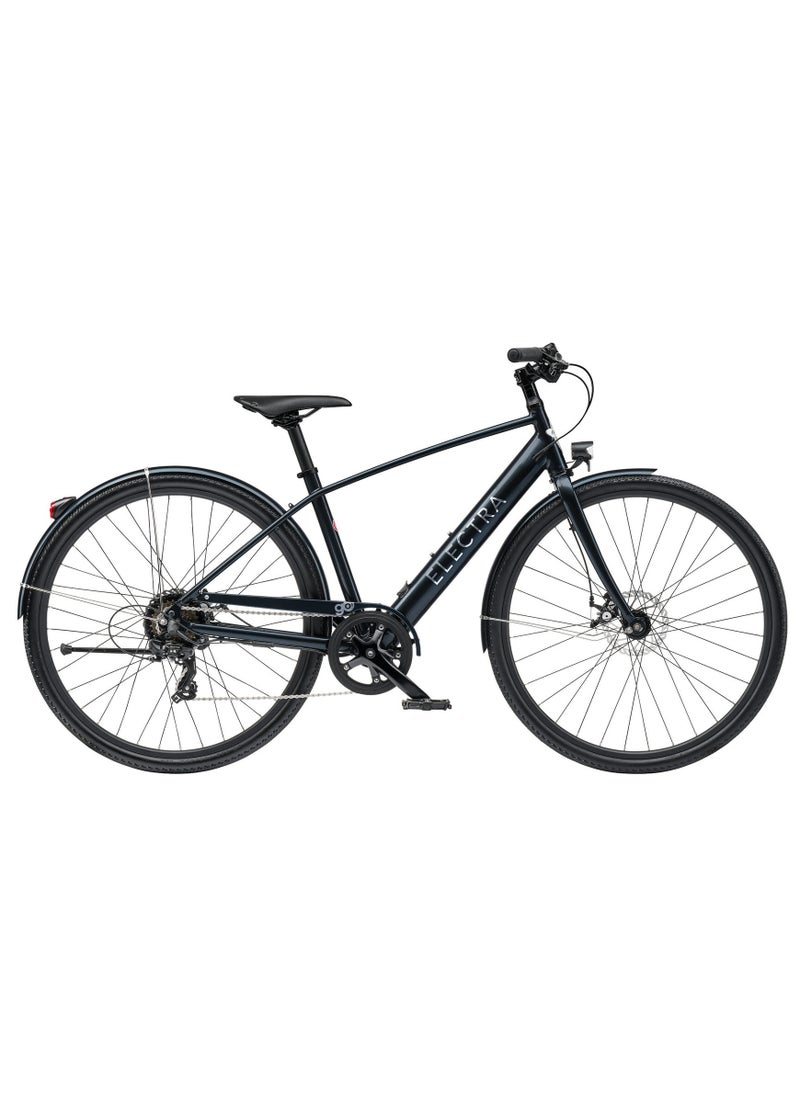 Electra Bicycle Company Men's E-bike Electra Loft GO! 7D EQ Step Over Black Mercury (Size L)  - Image 1