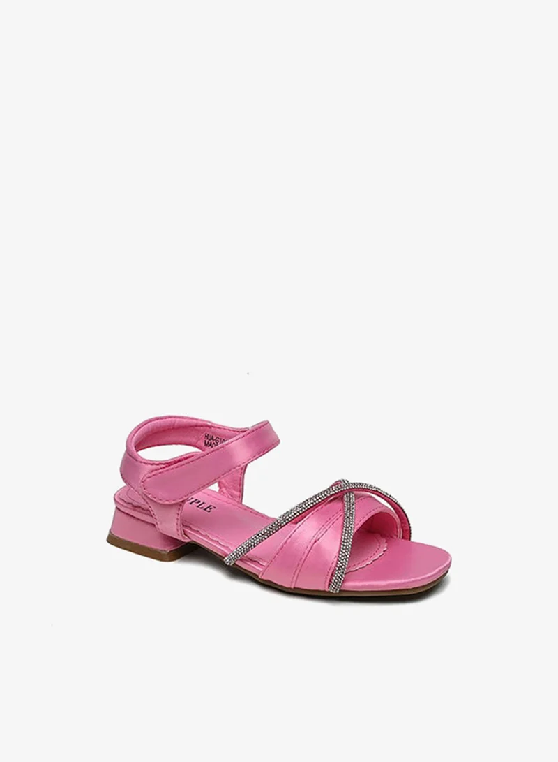 Cuple Girls embellished slide sandals
