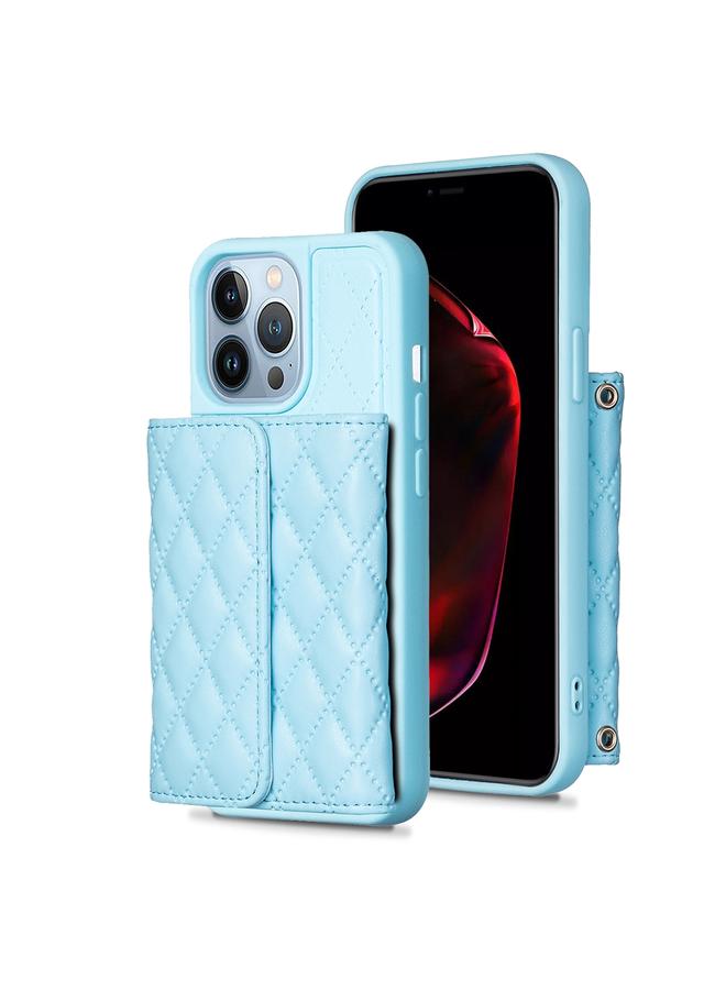 زبون جراب هاتف iPhone 13 Pro بمحفظة أفقية من الجلد على شكل معين - Image 1