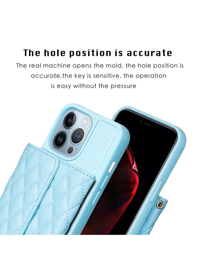 زبون جراب هاتف iPhone 13 Pro بمحفظة أفقية من الجلد على شكل معين - Image 3