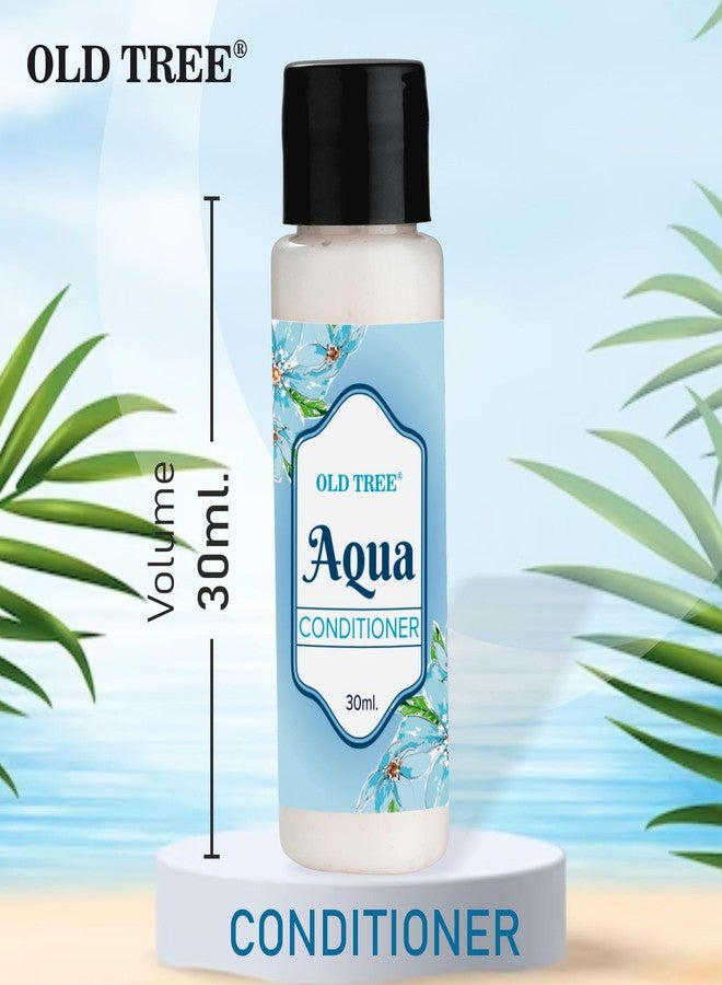 أولد تري مجموعة مستلزمات العناية بالشعر من أولد تري أكوا، 30 مل - (مجموعة من 100 قطعة) | مجموعة بحجم مناسب للسفر، الفنادق، بيوت الضيافة | مستلزمات وإكسسوارات فندقية للشعر الجاف والمتطاير - Image 4