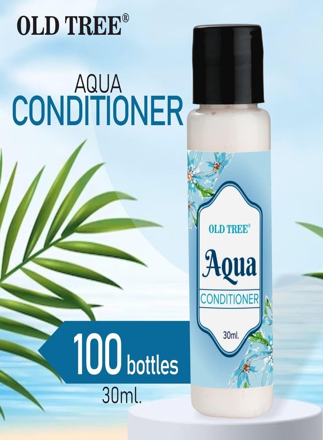 أولد تري مجموعة مستلزمات العناية بالشعر من أولد تري أكوا، 30 مل - (مجموعة من 100 قطعة) | مجموعة بحجم مناسب للسفر، الفنادق، بيوت الضيافة | مستلزمات وإكسسوارات فندقية للشعر الجاف والمتطاير - Image 3
