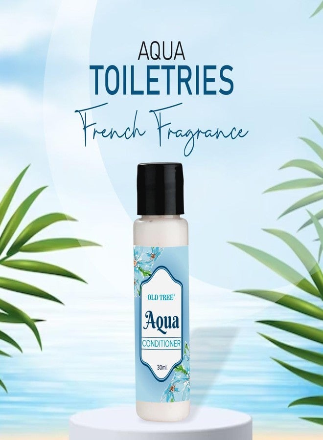 أولد تري مجموعة مستلزمات العناية بالشعر من أولد تري أكوا، 30 مل - (مجموعة من 100 قطعة) | مجموعة بحجم مناسب للسفر، الفنادق، بيوت الضيافة | مستلزمات وإكسسوارات فندقية للشعر الجاف والمتطاير - Image 2