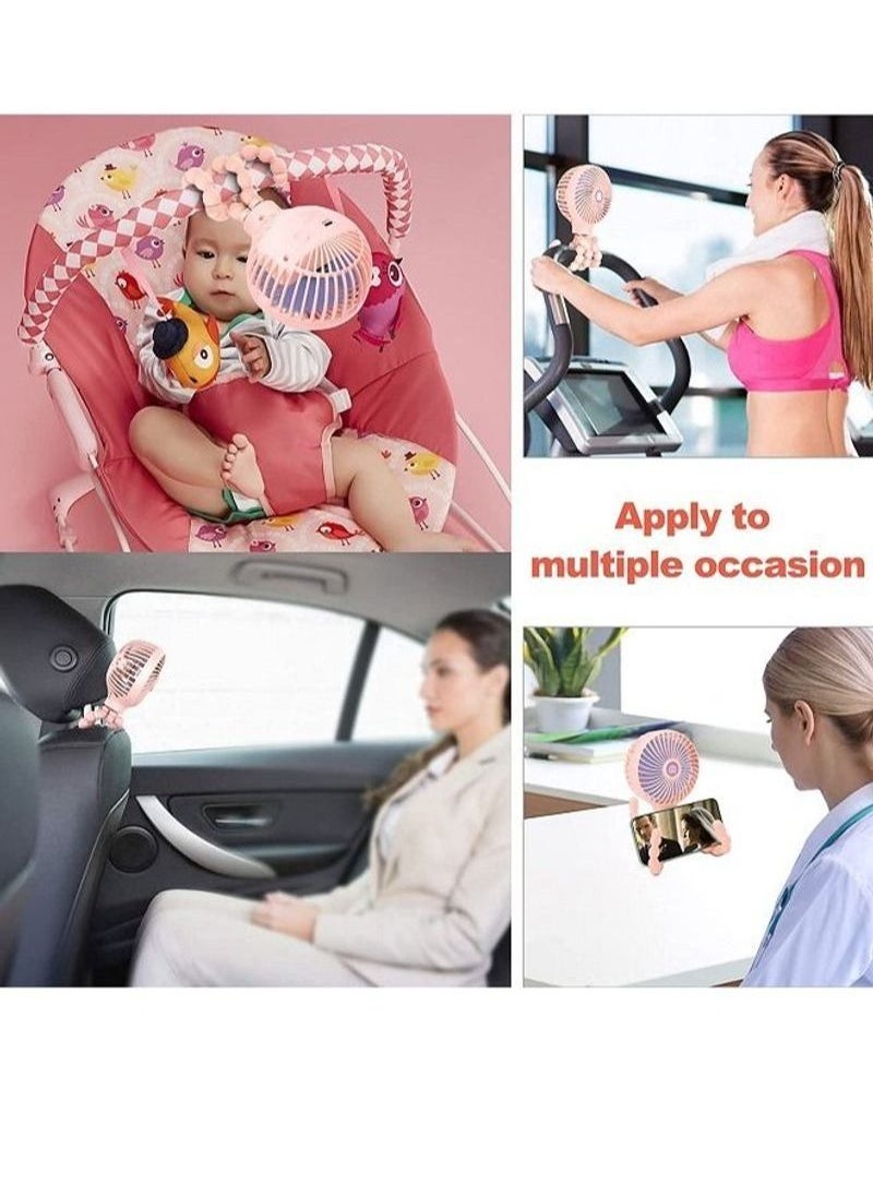 Cute Octopus Design Mini Handheld Stroller Fan