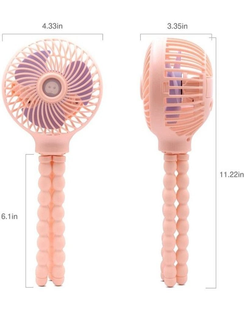 Cute Octopus Design Mini Handheld Stroller Fan