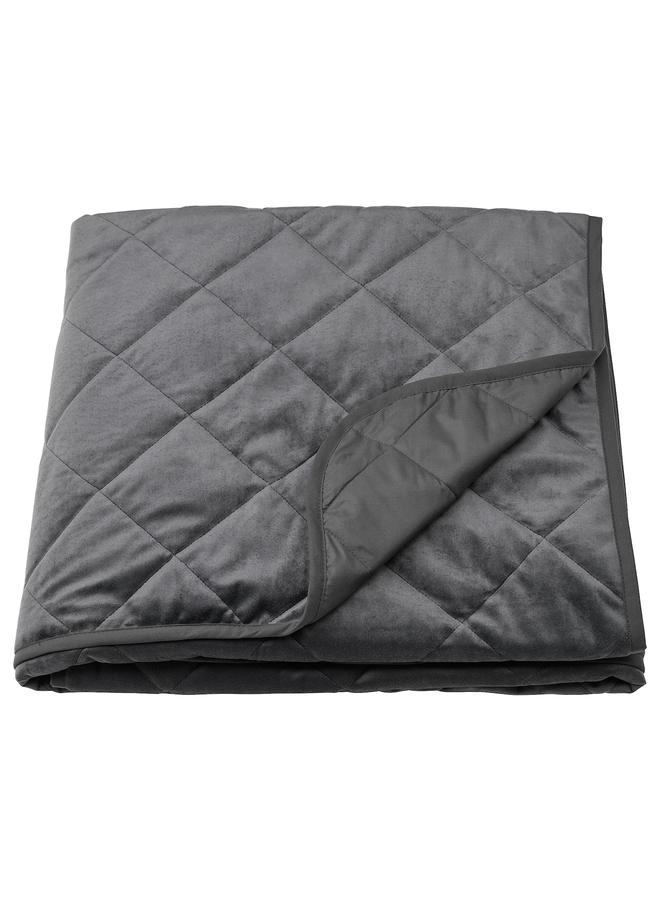 erorex Bedspread Dark Grey 260X250 Cm  - Image 1