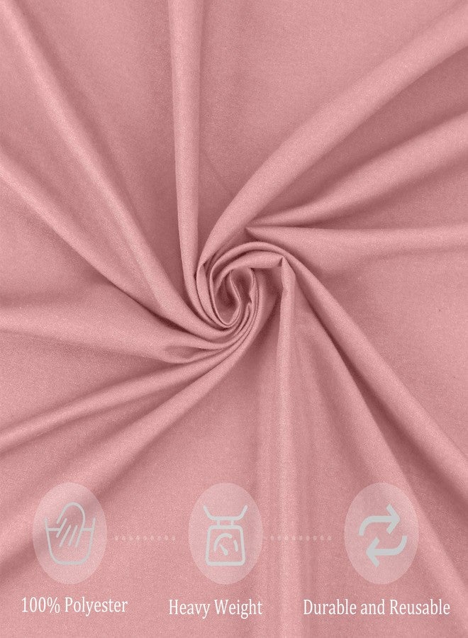Fivenl 8 Pack Premium Round Tablecloth 90 Inch Round Table Covers Bulk Washable Polyester Fabric Round Table Clothes for Wedding Party Reception Banquet Buffet Restaurant (Dusty Rose, 90 Inch) - Image 4