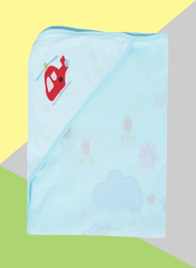The Cheeky Kidzz Baby Detailed Hooded Soft Extra Soft Face Bath Towel for Newborns Set for Infants/Bathing Accessories (0-3 Years) (Design 12) - Image 1