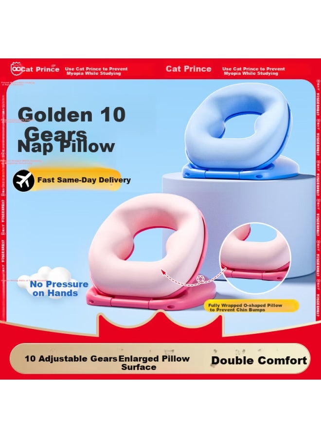 Cat Prince Nap Pillow For Primary School Students, Children's Nap Artifact, Nap Pillow For Napping, Desk Pillow For First Graders - Image 1