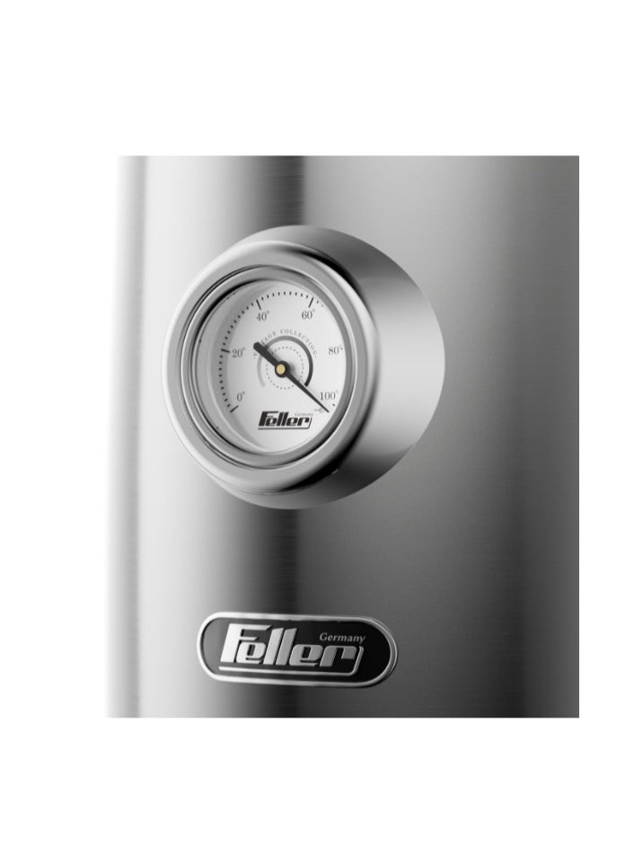 Feller Germany, Retro Style 1.7L Kettle with Thermometer, 2200 W, Stainless Steel Body, STRIX Controller, Dry Boil & Automatic Switch-Off, EK200, 2Y Guarantee-UAE Version - Image 3