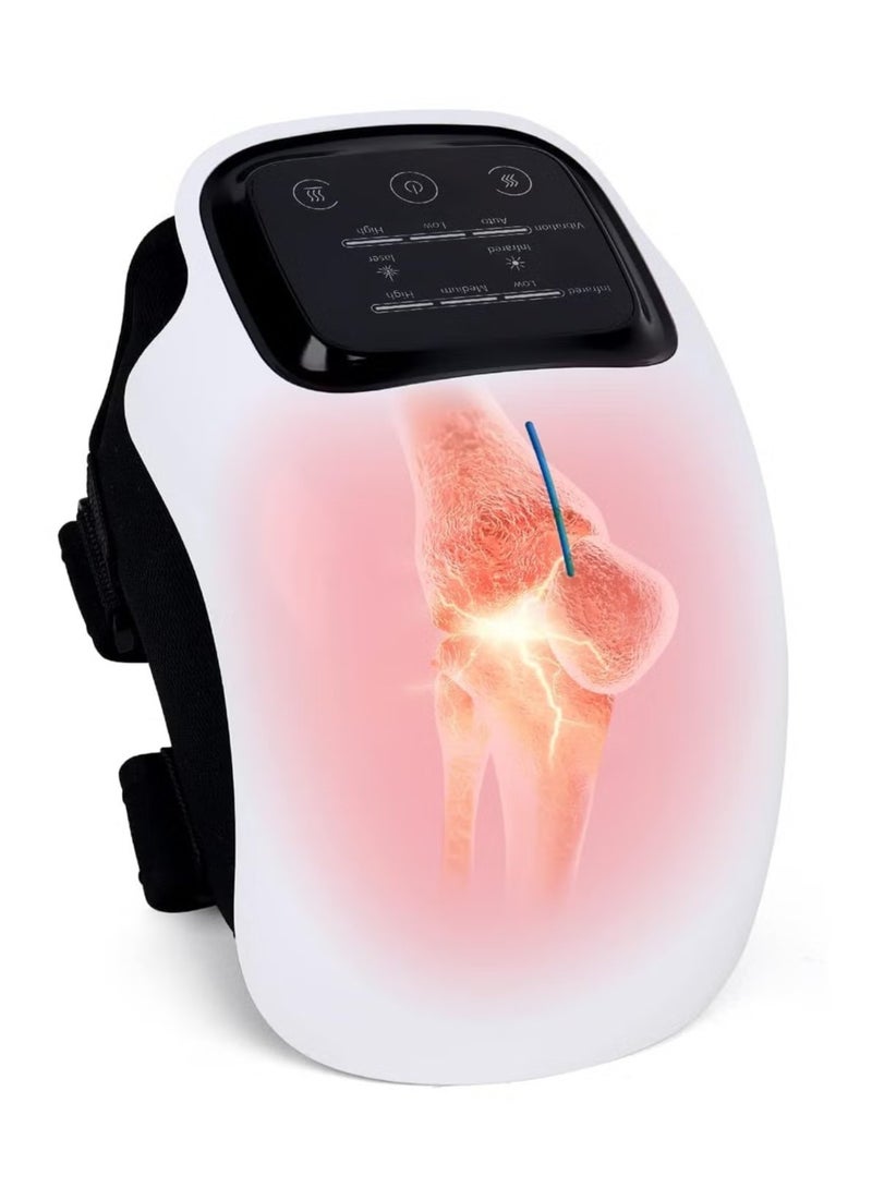 TIGER New Knee Massager with Heating & Vibration – Wireless, Rechargeable, Large LED Screen Smart Knee Massage Device – Relieve Joint Pain, Swelling, Stiffness – Ideal for Knee Joint Therapy and Comfort  - Image 1
