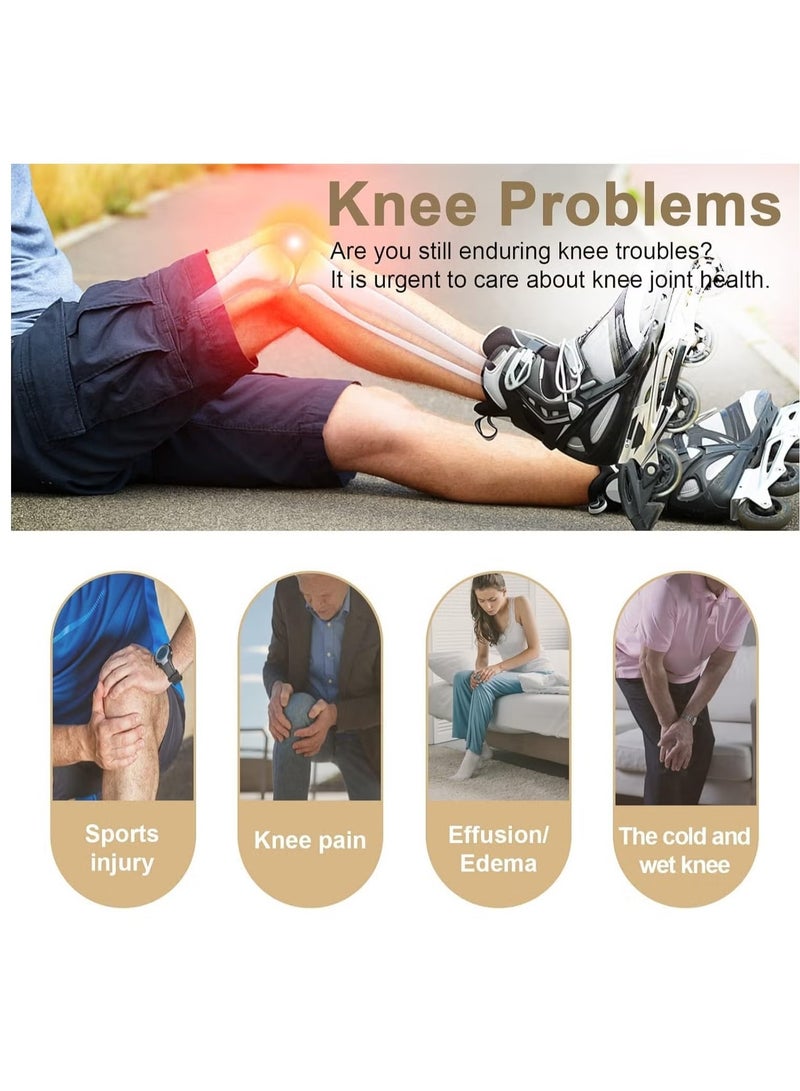 TIGER New Knee Massager with Heating & Vibration – Wireless, Rechargeable, Large LED Screen Smart Knee Massage Device – Relieve Joint Pain, Swelling, Stiffness – Ideal for Knee Joint Therapy and Comfort  - Image 4
