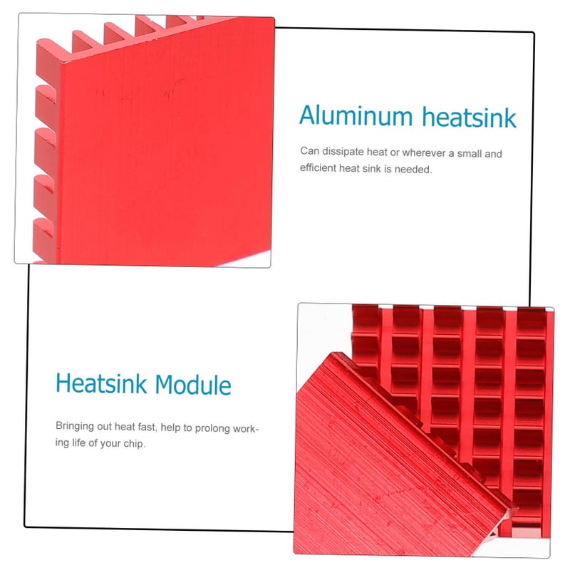 Aluminum Heat Sink 10pcs for CPU Laptop Electronics Cooling Diodes IC Chips Thermal Components - Image 5