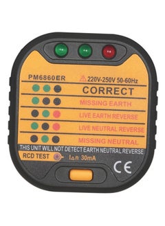 SYOSI SYOSI Outlet Tester, Electric Socket Tester, 220-250V Circuit Polarity Voltage Detector, UK Plug Circuit Tester, Socket Safety Plug Breaker, Outlet Line Ground Zero Detector  - Image 1