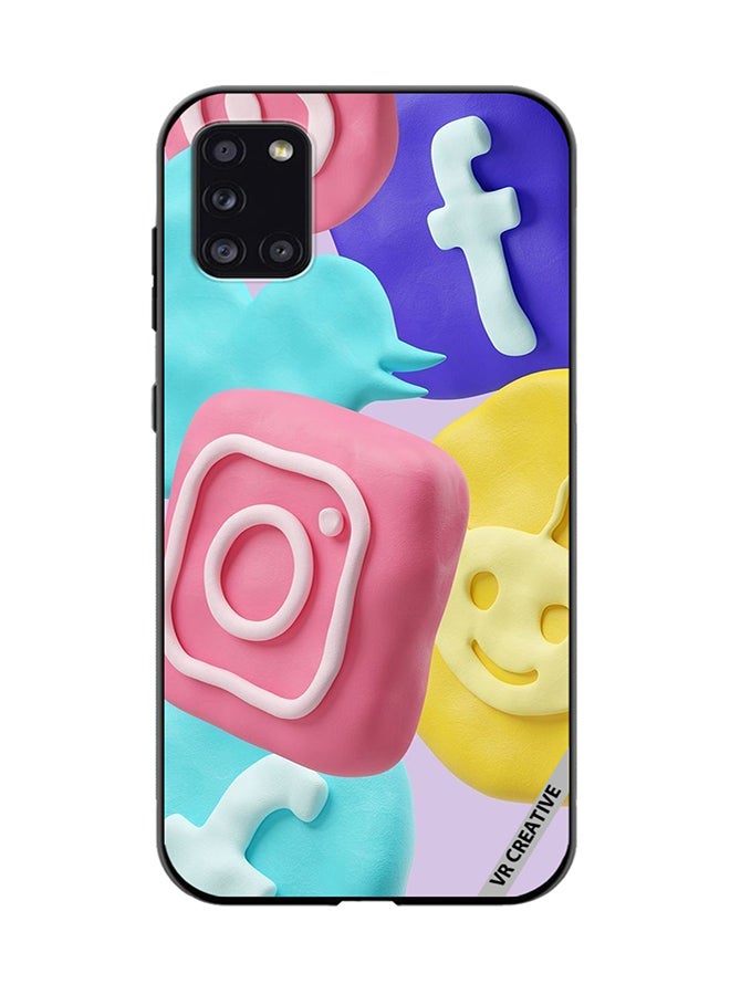 VR CREATIVE Protective Case Cover For Samsung Galaxy A31 Icon Design Multicolour - Image 1