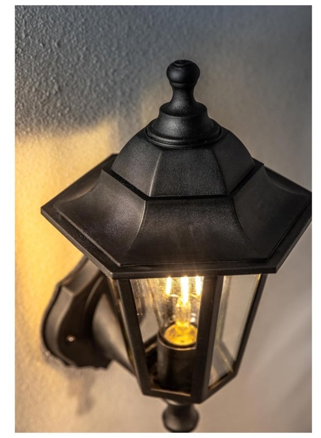 ALMIFTAH Vintage Outdoor Wall Light – Waterproof Wall Lantern Sconce with Clear Glass Shade, E27 Bulb Holder, Rust-Resistant Aluminum Fixture for Garden, Porch, Balcony & Entrance Lighting - Image 3