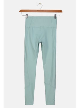 Reebok Kids Girl Sportswear Fit Training Leggings, Sage Green  - Image 2