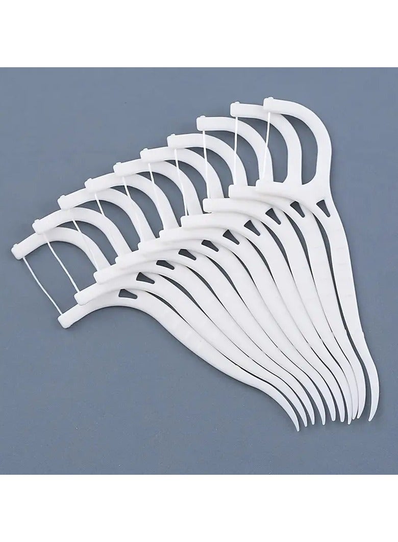 ORiTi Dental Floss Picks Dental Flossers Floss Sticks Tooth Floss Dental Sticks Dental Floss Toothpick Teeth Cleaning For Home Travel Hotel - Image 3