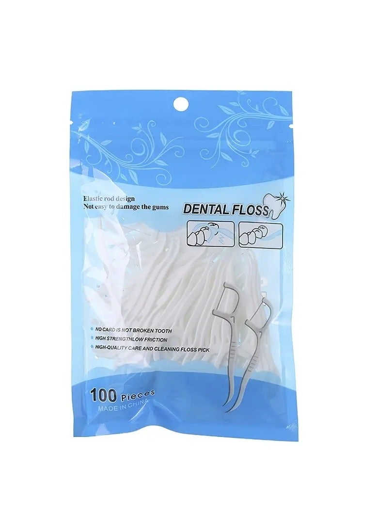ORiTi Dental Floss Picks Dental Flossers Floss Sticks Tooth Floss Dental Sticks Dental Floss Toothpick Teeth Cleaning For Home Travel Hotel - Image 4