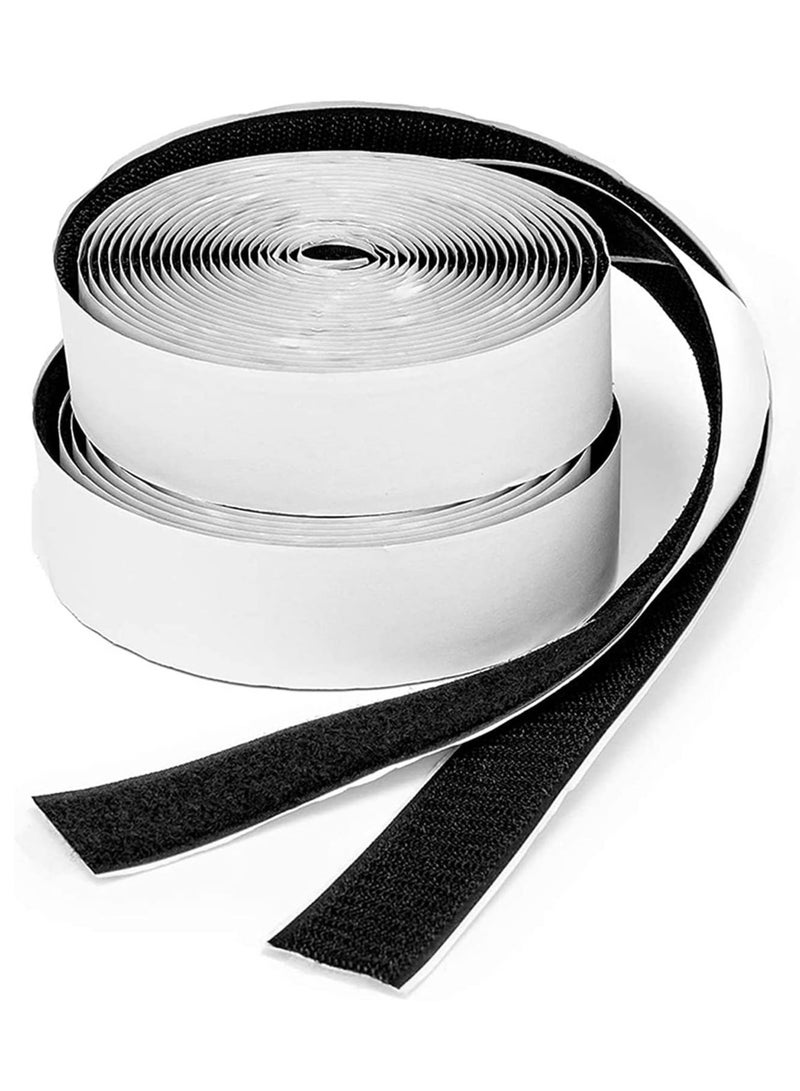 ماركة غير محددة مزدوج الجانب لاصق، 6M هوك و شريط دائري Velcro شريط لاصق ذاتي الشريط الخلفي، Strong Self-Adhesive Tape for Curtains Window Office Home  - Image 1