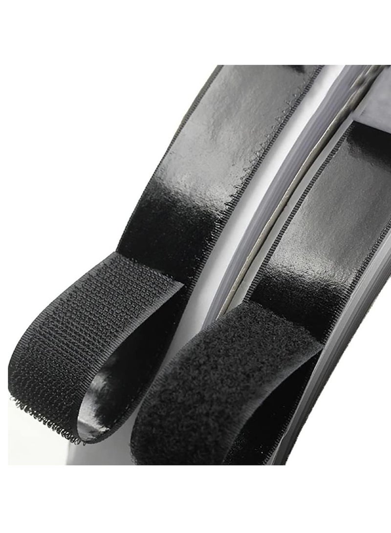 ماركة غير محددة مزدوج الجانب لاصق، 6M هوك و شريط دائري Velcro شريط لاصق ذاتي الشريط الخلفي، Strong Self-Adhesive Tape for Curtains Window Office Home  - Image 5