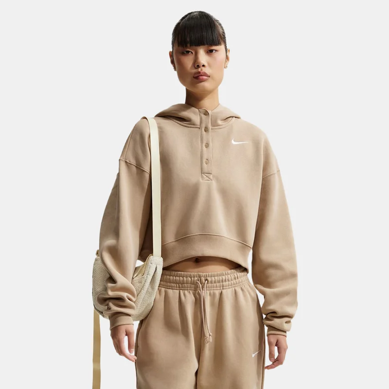 نايكي Women's Sportswear Phoenix Fleece Henley Hoodie