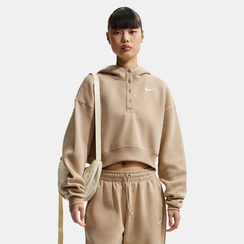 نايكي Women's Sportswear Phoenix Fleece Henley Hoodie