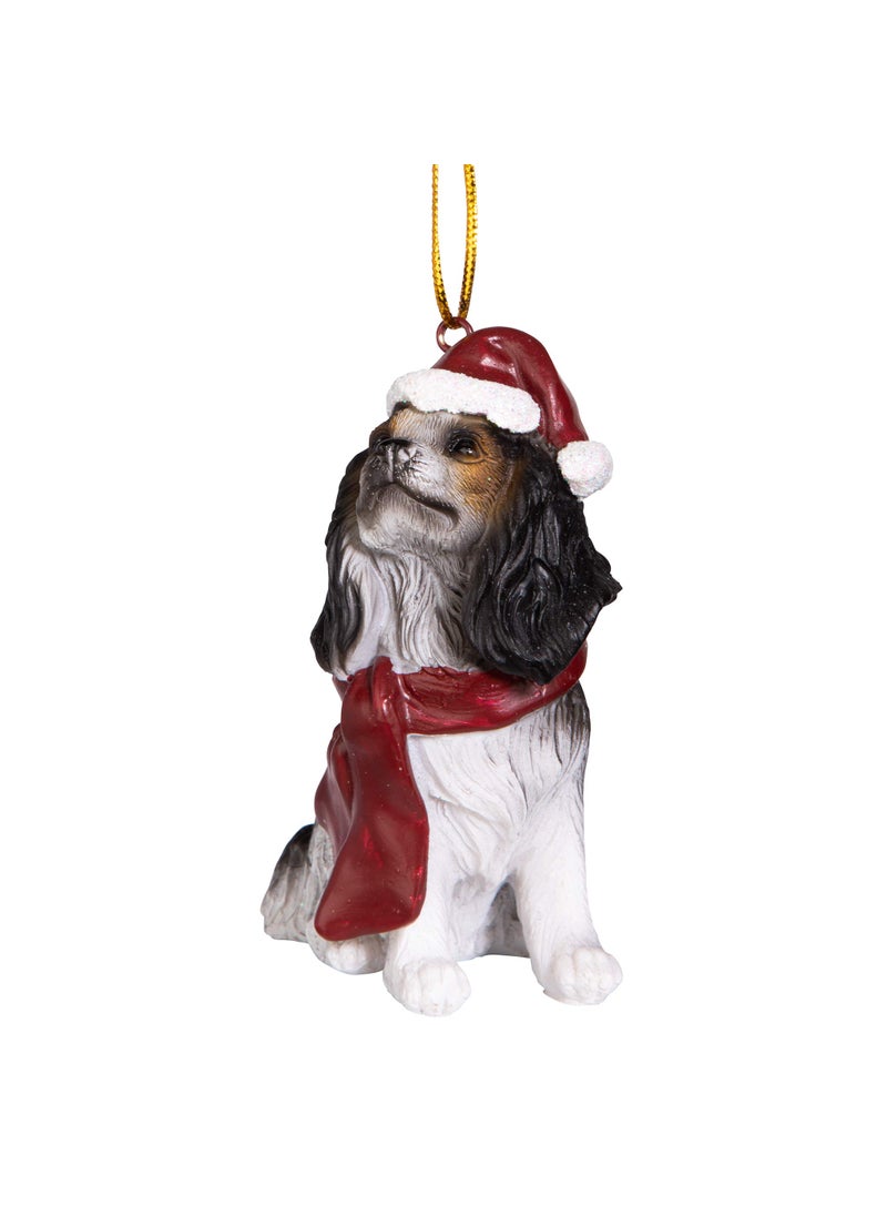 Design Toscano Design Toscano Christmas Xmas King Charles Cavaliers Holiday Dog Ornaments  - Image 2
