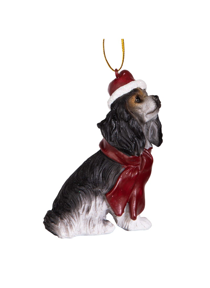 Design Toscano Design Toscano Christmas Xmas King Charles Cavaliers Holiday Dog Ornaments  - Image 4