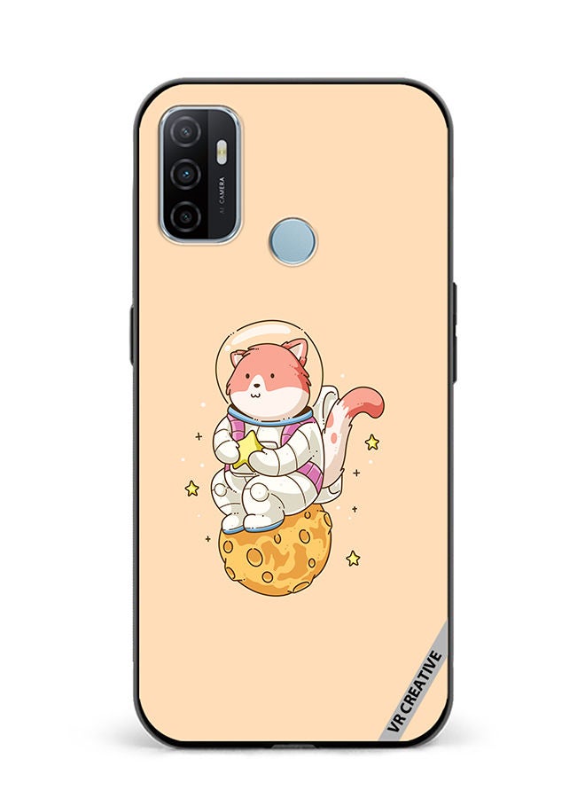 VR CREATIVE Protective Case Cover For Oppo A53 Astro Cat Design Multicolour - Image 1