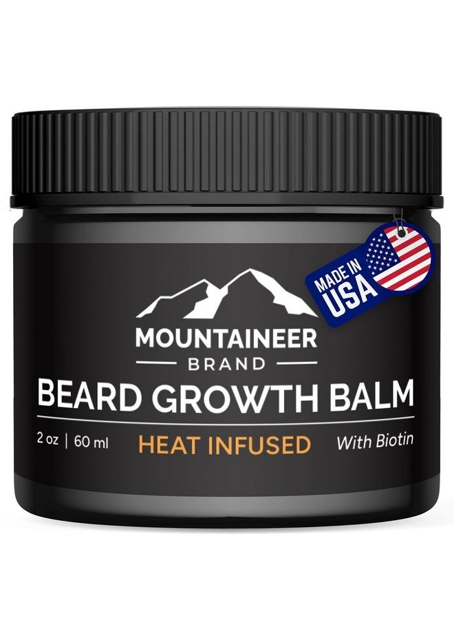 mountaineer brand Mountaineer Brand All Natural Biotin Beard Growth Balm | Made in USA | Beard Conditoner and Softner | Moisturize and Hydate | 2 oz  - Image 1