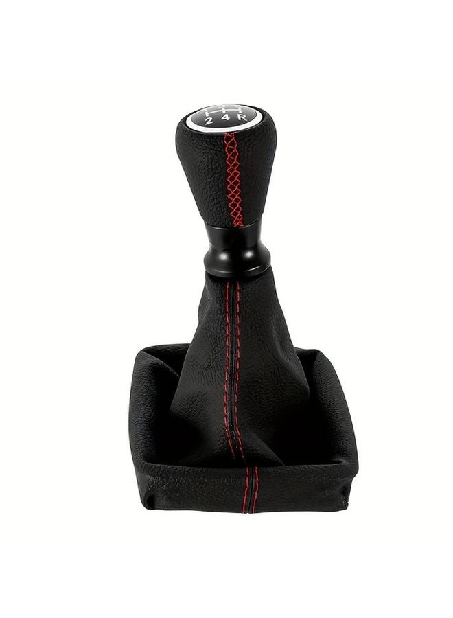 Peugeot 206 406 207 5 Speed Manual Gear Shift Knob Blue Stitching Textured Grip - Image 3