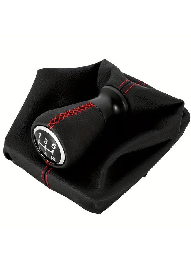 Peugeot 206 406 207 5 Speed Manual Gear Shift Knob Blue Stitching Textured Grip - Image 4