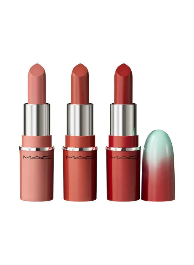 MAC Cosmetics Wildest Gleams Mini Lustreglass Lip Trio: Classics,