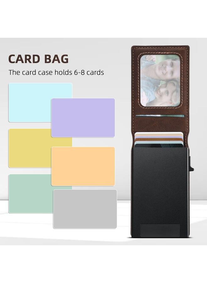 Suteni Case For Samsung Galaxy S24 5G H19 Litchi Texture 2-in-1 MagSafe Removable Card Case Back Phone Case - Image 3