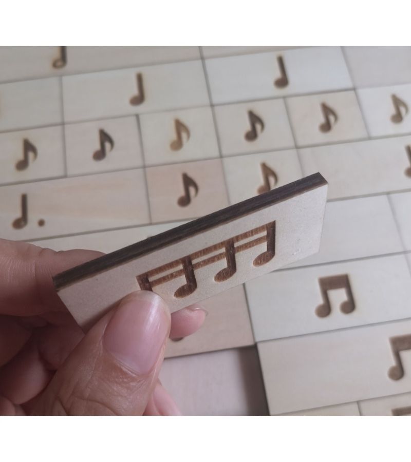 Wooden Music Puzzle Board Educational Rhythm Notation Tool For Beginners - Image 5