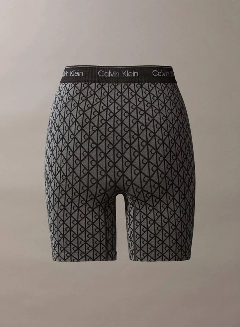 Calvin Klein SEAMLESS EMBLEM PALE LIQUID GREY Shapewear Shorts - Icon for Women | Best Price UAE