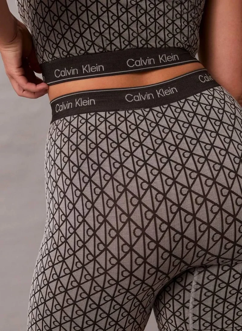 Calvin Klein SEAMLESS EMBLEM PALE LIQUID GREY Shapewear Shorts - Icon for Women | Best Price UAE