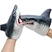 Gemini&Genius GeminiGenius Shark Hand Puppet Toys for Kids Swimming Pool Beach Bath Toys Soft Rubber Realistic Great White Sharks Puppets Role Play Toys Marine Animal World Puppets for Kids 2Pcs - Image 2