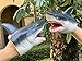 Gemini&Genius GeminiGenius Shark Hand Puppet Toys for Kids Swimming Pool Beach Bath Toys Soft Rubber Realistic Great White Sharks Puppets Role Play Toys Marine Animal World Puppets for Kids 2Pcs - Image 4