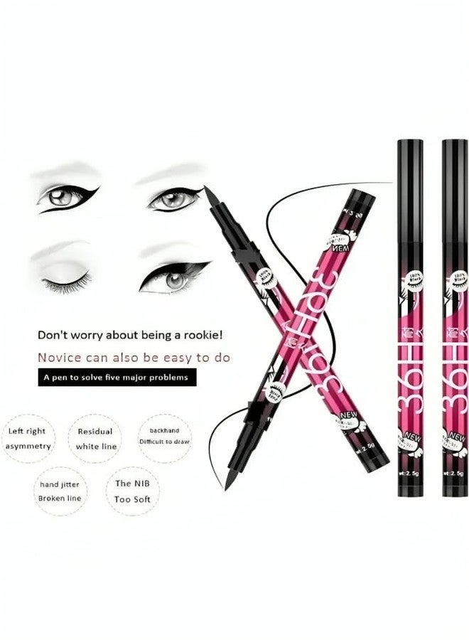 winble 36H Waterproof Precision Liquid & Pencil Eyeliner Combo � Long-Lasting, Smudge-Proof (Pack of 5, Deep Black, Matte & Shimmery Finish) - Image 2
