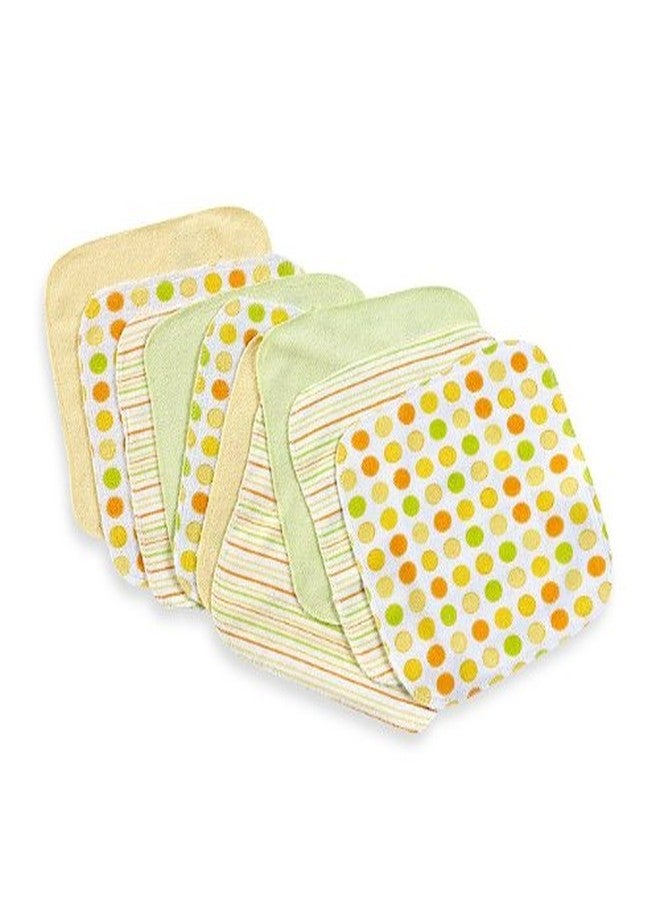 Spasilk Washcloth Wipes Set for Newborn Boys and Girls, Soft Terry Washcloth Set, Pack of 10, Yellow Dots - Image 2