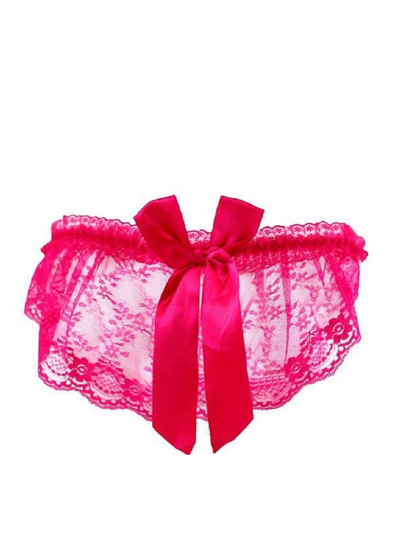 Generic Lace Thong Underwear Low Waist G-String Briefs Lingerie Panty.  - Image 2