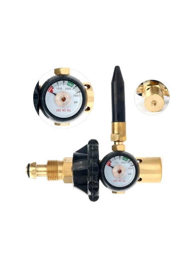 بارتي ويذ إيما منفاخ البالون صمام حشو بالون مايلر وهيليوم لاتكس مزدوج يناسب منظم منفاخ تدفق هواء الخزان G5 / 8 (واحد) - Image 1