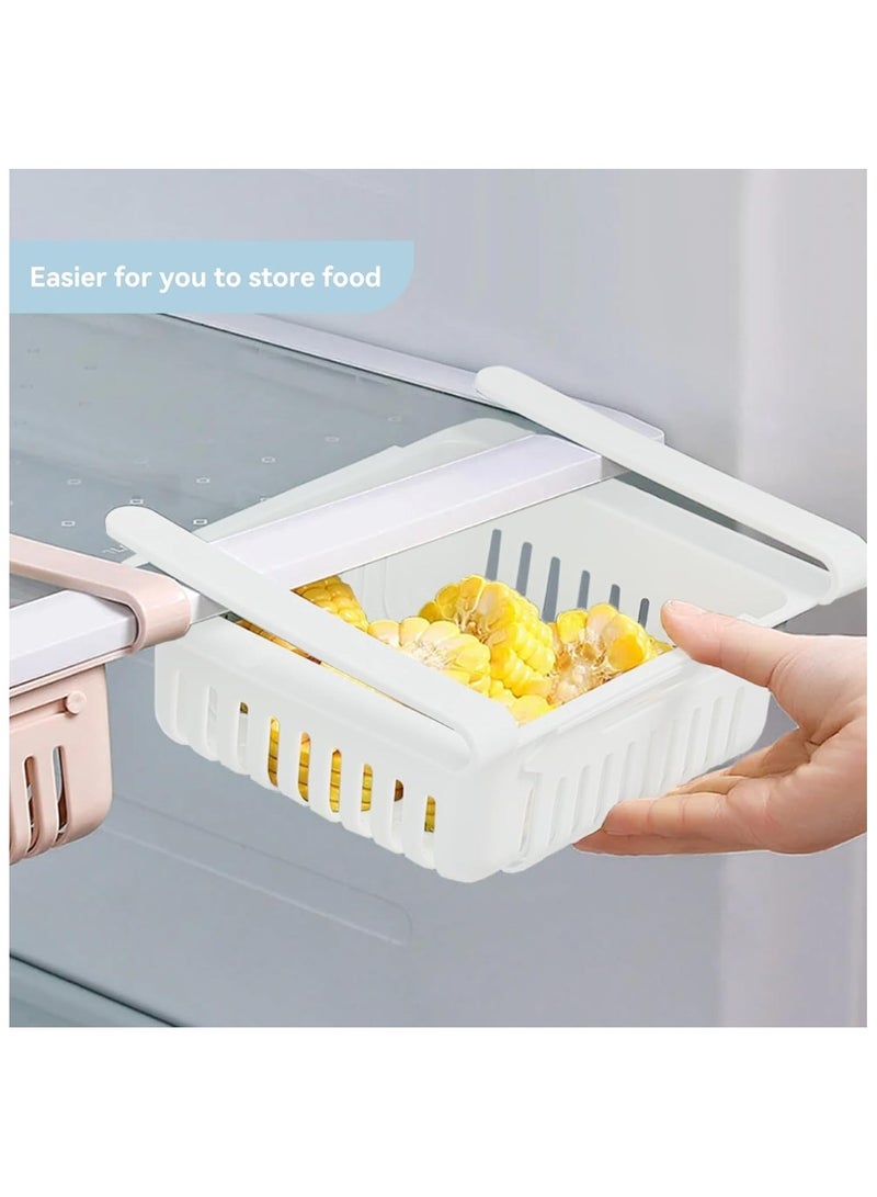 Set of 2 Beige Refrigerator Storage Bins  - Image 3