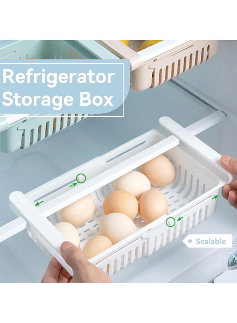 Set of 2 Beige Refrigerator Storage Bins  - Image 4