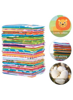Mini Tudou Mini Tudou 26 PCS Baby Soft Alphabet Cards, ABC Learning Flash Cards with Storage Bag, Washable Soft Letter Early Educational Toy for Babies Infants Toddlers Boys and Girls 0 1 2 3 Years Old  - Image 5